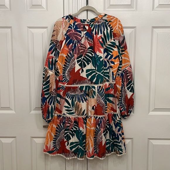 FARM RIO Off-White Macaw Mini Dress Sz Large - NWT!! SOLD OUT!!! - Picture 10 of 10